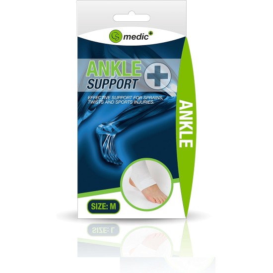 CS Medic Elastic Ankle Compression Support Medium