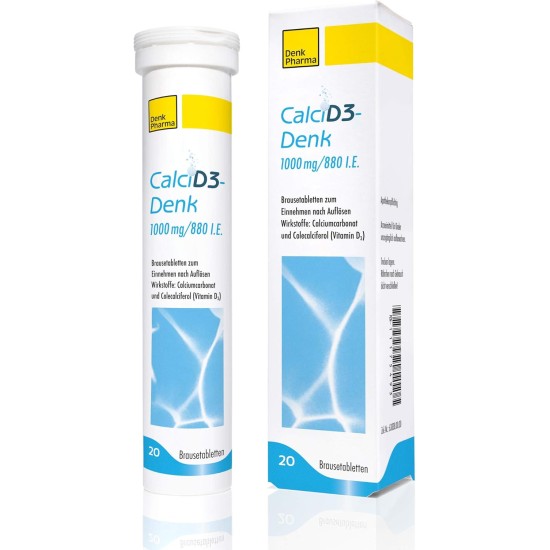 Calci D Denk Calcium 1000mg Vitamin D3 880 Iu 20 Effervescent Tablets Calci D Denk Calcium 1000mg Vitamin D3 880 Iu 20 Effervescent Tablets