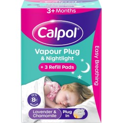 Calpol Vapour Plug and Nightlight for 3+ Months Infants