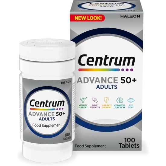 Centrum Advance 50+ Tablets Multivitamin & Mineral Supplements 100 Tablets