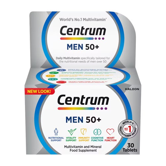 Centrum Men 50+ Multivitamin 30 Tablets