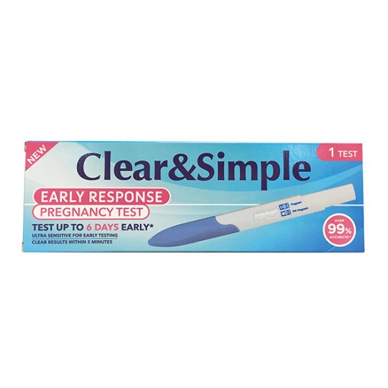 Clear & Simple Early Signs Midstream Pregnancy Kit