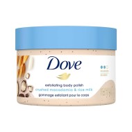 Dove Body Scrub Macadamia & Rice Milk