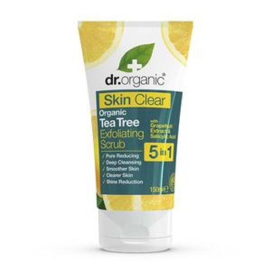 Dr Organic Tea Tree Exfoliating Scrub 150ml