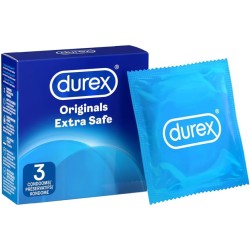 Durex Extra Safe Slightly Thicker Condoms - 3 Pack