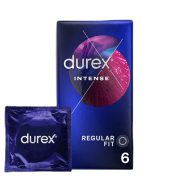 Durex Intense Ribbed & Dotted Condoms 6 Pack