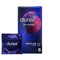 Durex Intense Ribbed & Dotted Condoms 6 Pack