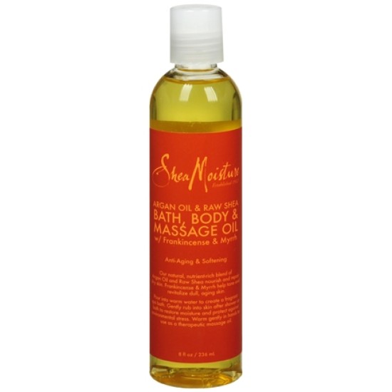 Shea Moisture Argan Oil And Raw Shea Bath,body And Massage Oil