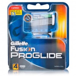 Gillette Fusion 5 Proglide Men's Razor Blades Pack Of 4 Gillette Fusion 5 Proglide Men's Razor Blades Pack Of 4