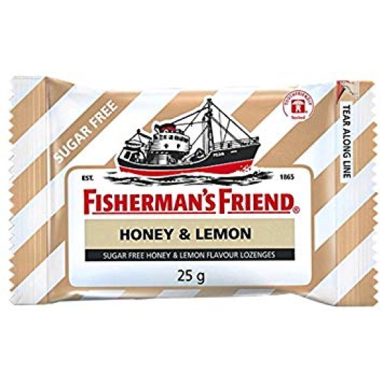 Fisherman's Friend Honey And Lemon Menthol Lozenges 25g