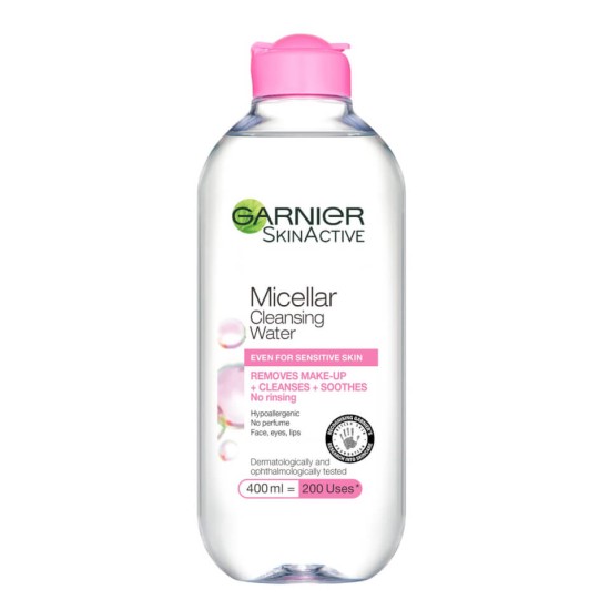 Garnier Skinactive Micellar Water Facial Cleanser Sensitive Skin 400ml