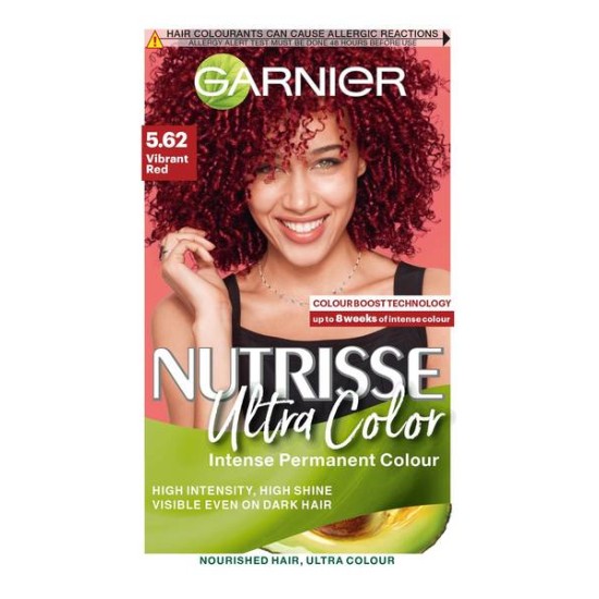 Garnier Nutrisse Ultra Color Permanent Nourishing Hair Color 5.62 Vibrant Red