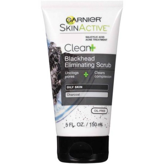 Garnier Skinactive Clean+ Blackhead Eliminating Scrub For Oily Skin 5oz