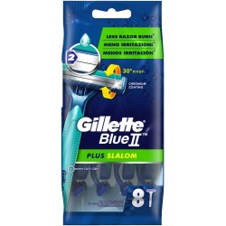 Gillette Blue II Plus Slalom Disposable Razors 8 Pack