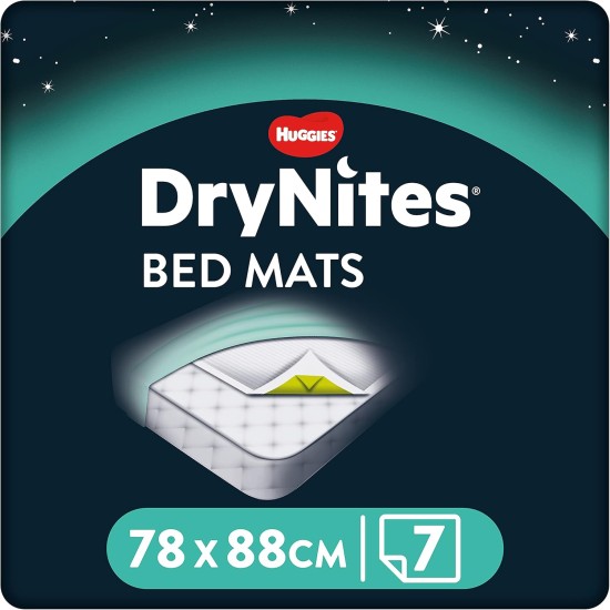 Huggies DryNites 78 x 88 cm Bed Mats 7 Bed Mats Huggies DryNites 78 x 88 cm Bed Mats 7 Bed Mats