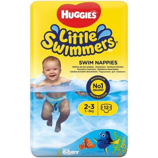 Huggies Little Swimmers Size 2-3 3-8kg 12 Pack Huggies Little Swimmers Size 2-3 3-8kg 12 Pack