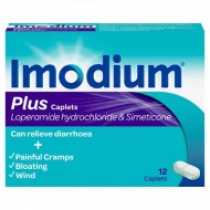 Imodium Plus Caplets 12 Caplets