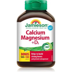 Jamieson Calcium Magnesium + Vitamin D3 200 Caplets Jamieson Calcium Magnesium + Vitamin D3 200 Caplets