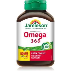 Jamieson Omega 3-6-9 1200mg 200 Softgels Bonus Jamieson Omega 3-6-9 1200mg 200 Softgels Bonus