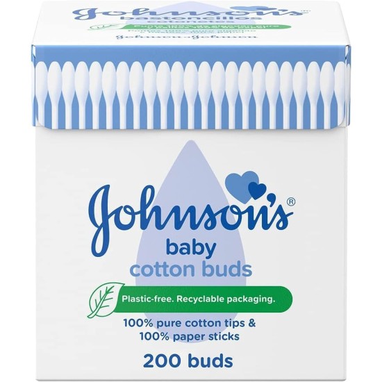 Johnson's Baby Cotton Buds Pack of 200 Johnson's Baby Cotton Buds Pack of 200