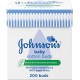Johnson's Baby Cotton Buds Pack of 200 Johnson's Baby Cotton Buds Pack of 200