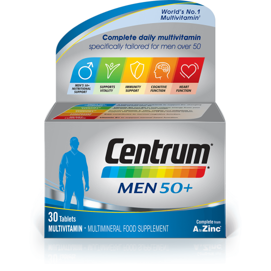 Centrum Men 50+ Multivitamin 30 Tablets