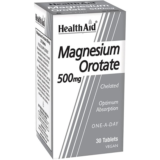 Health Aid Magnesium Orotate 500mg 30 Tablets