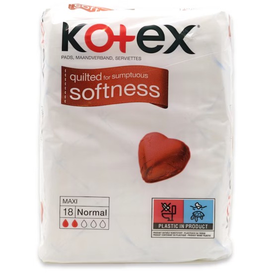 Kotex Maxi Towels Normal 18 Pack Kotex Maxi Towels Normal 18 Pack