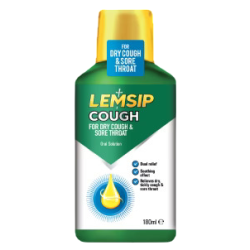 Lemsip Cough for Mucus Cough & Catarrh Syrup – 180ml