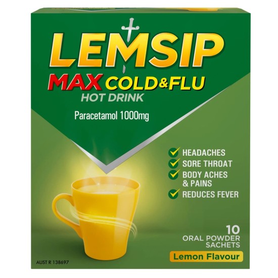 Lemsip Max Cold And Flu Lemon 5 Sachets