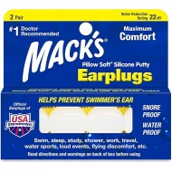 Mack's Pillow Soft Silicone Putty Earplugs 2 Pair