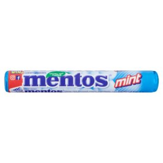 Mentos Roll Chewy Mint Flavoured Sweets 38g