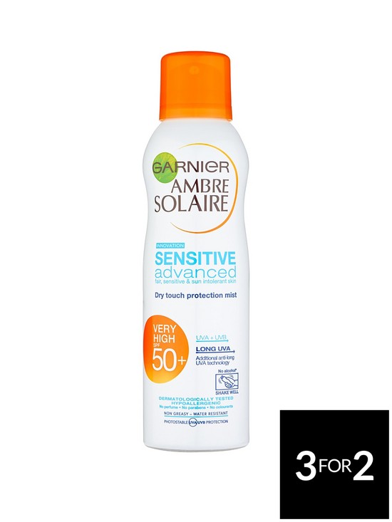 Garnier Ambre Solaire Sensitive Advanced Spray Spf50+ 200ml