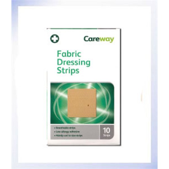 Careway Fabric Dressing Strips 1m 10 Strips