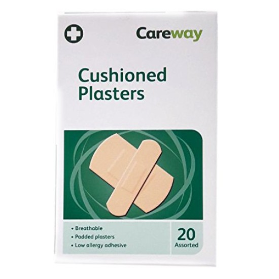 Careway Cushioned 20 Assorted Plasters