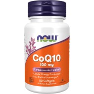 Now Foods Coq10 100mg 50 Softgels