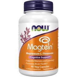 NOW Foods Supplements Magtein 90 Vegan Capsules