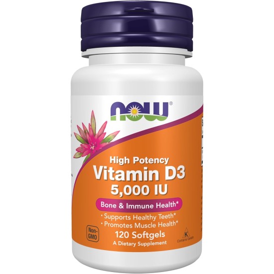 Now Foods Vitamin D-3 5000 Iu  120 Softgels