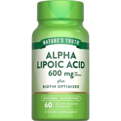 Nature's Truth Alpha Lipoic Acid 600mg 60 Capsules