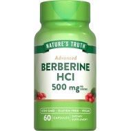 Nature's Truth Berberine HCl 500mg 60 Capsules