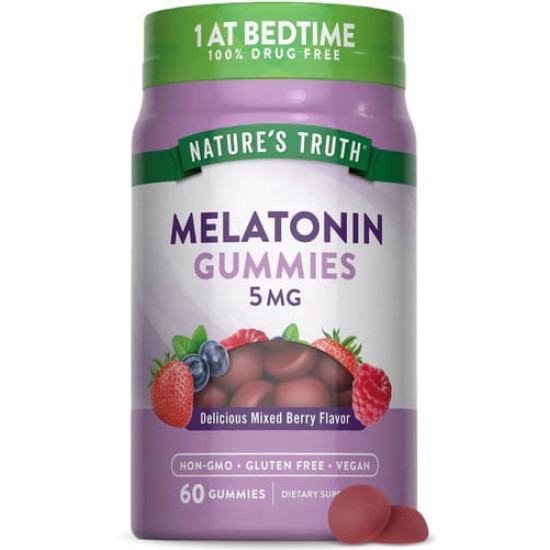 Nature's Truth Melatonin 5mg | 60 Gummies Nature's Truth Melatonin 5mg | 60 Gummies