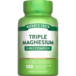 Nature's Truth Triple Magnesium 100 Capsules