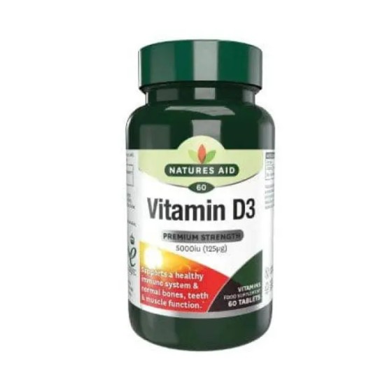 Natures Aid Vitamin D3 5000iu 60 Tablets