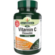 Natures Aid Chewable Sugar Free Vitamic C 500mg 50 Tablets