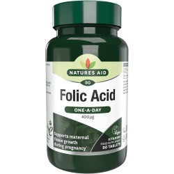 Natures Aid Folic Acid 400ug 90 Tablets