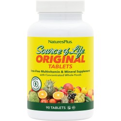 Natures Plus Source of Life No Iron Tablets 90 Tablets