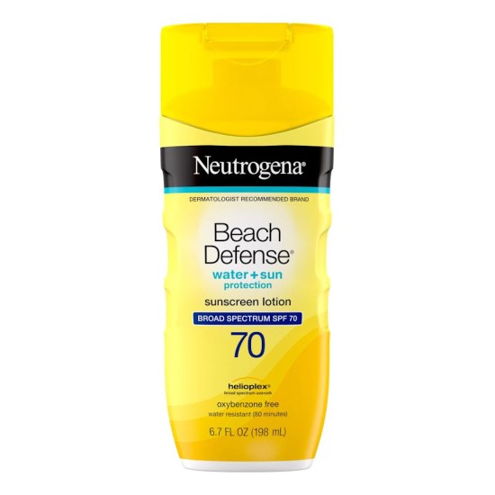 Neutrogena Beach Defense Water + Sun Protection Lotion Broad Spectrum Spf 70 