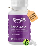 NewLife Naturals Boric Acid Vaginal Suppositories - 30`s