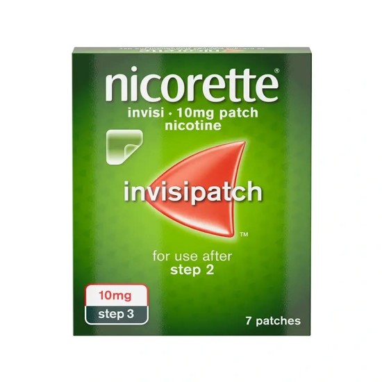 Nicorette Invisi Patch Step 3 10mg 7 Patches Nicorette Invisi Patch Step 3 10mg 7 Patches