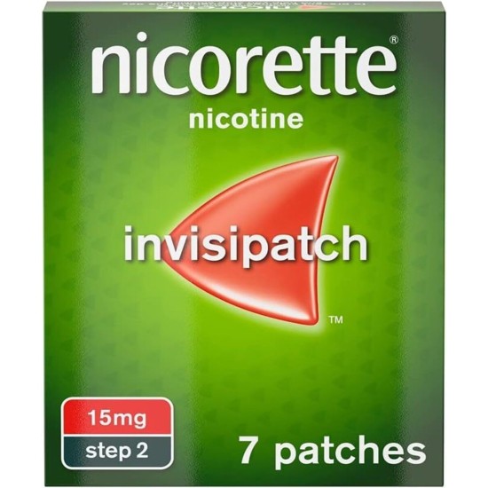Nicorette InvisiPatch Step 2 15mg 7 Patches Nicorette InvisiPatch Step 2 15mg 7 Patches